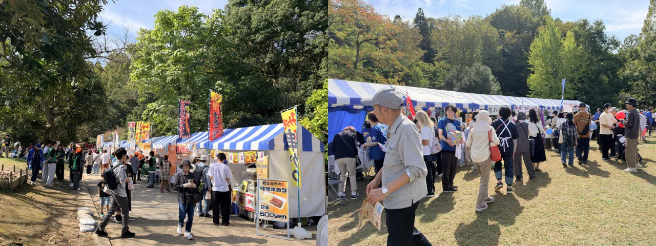 会場内にある18店舗の飲食ブース